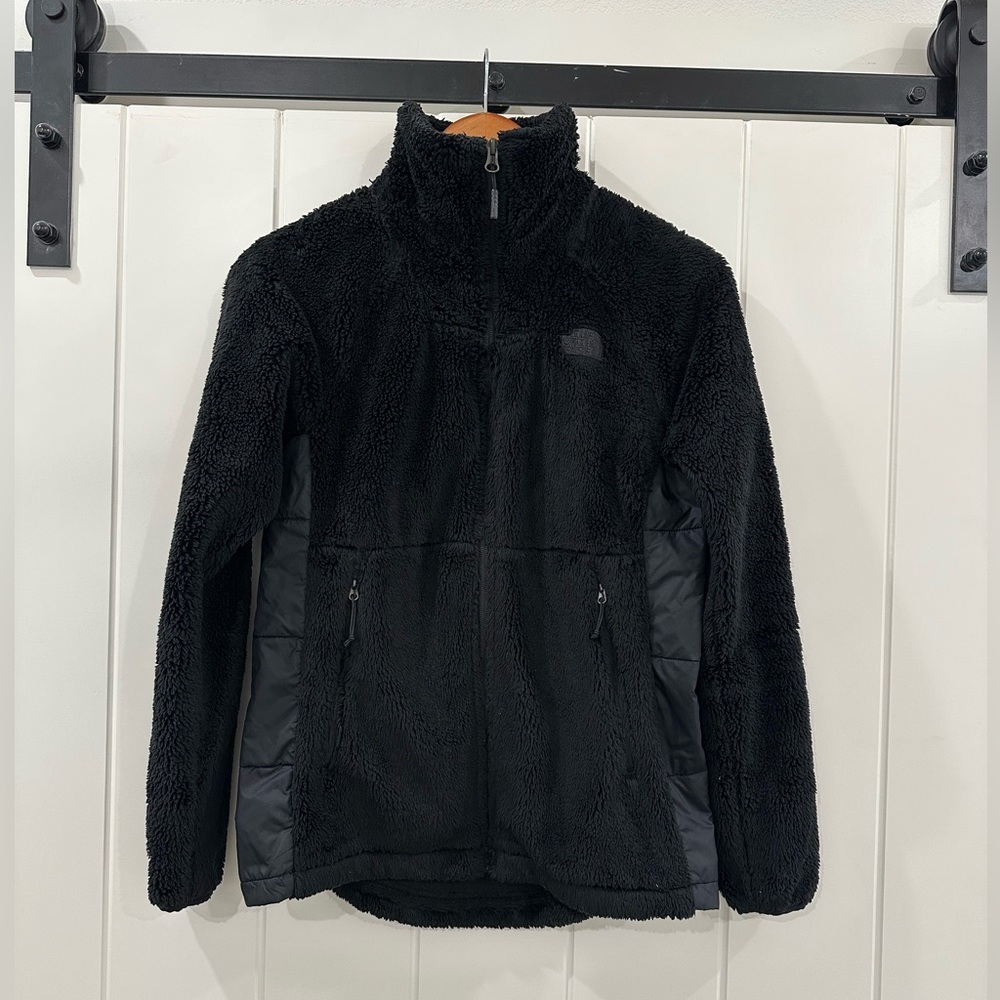 The North Face black cozy zip up fleece